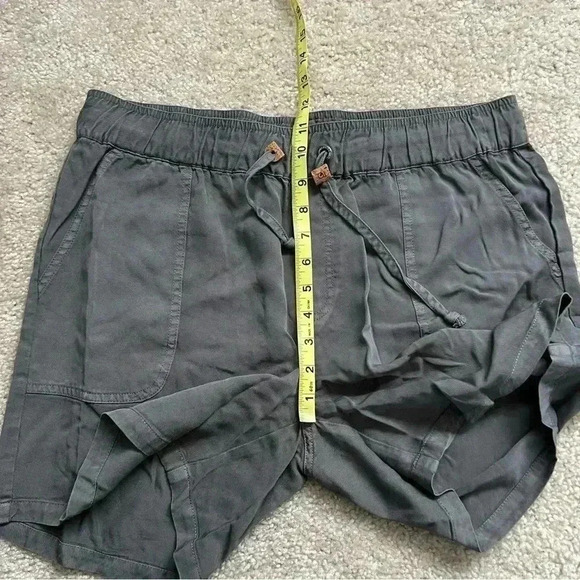 Tentree Casual Instow Summer Shorts 5” Dark Sage Women’s Size XL Drawstring - Picture 10 of 14